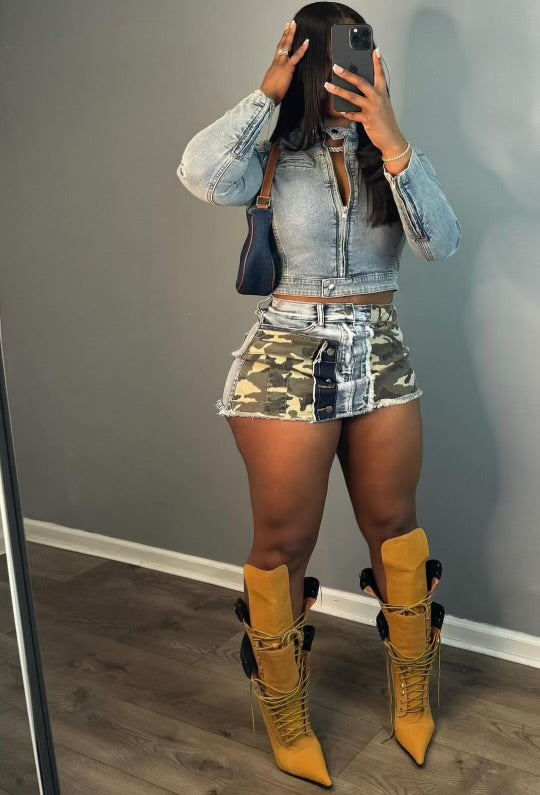 Split Decisions mini skirt