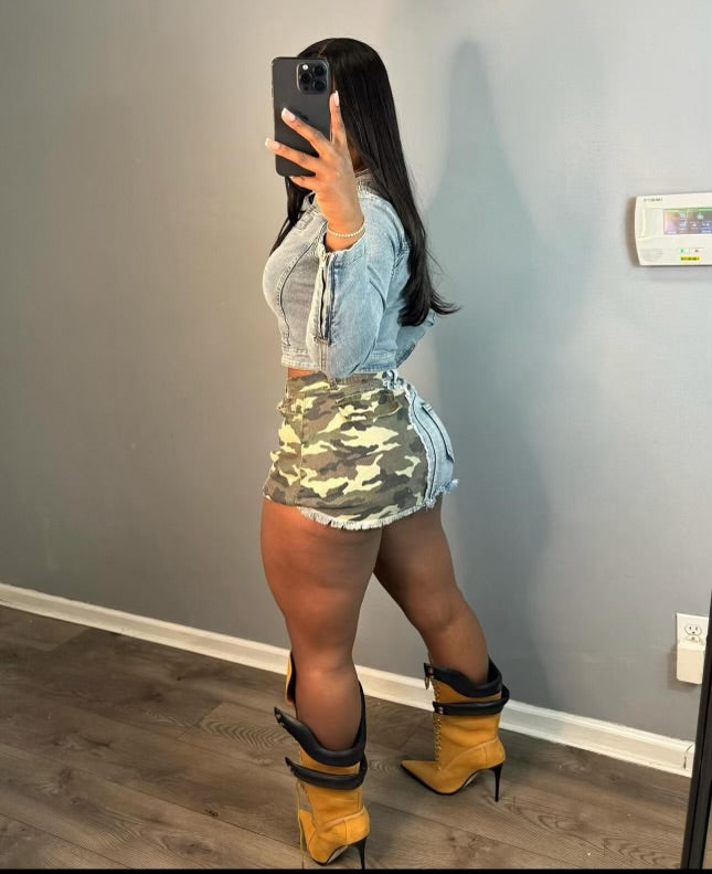 Split Decisions mini skirt