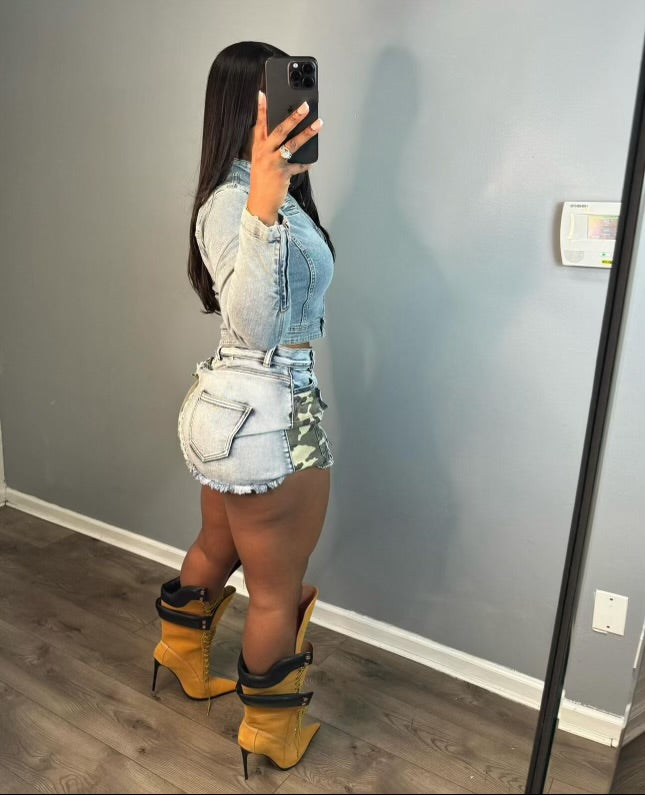 Split Decisions mini skirt